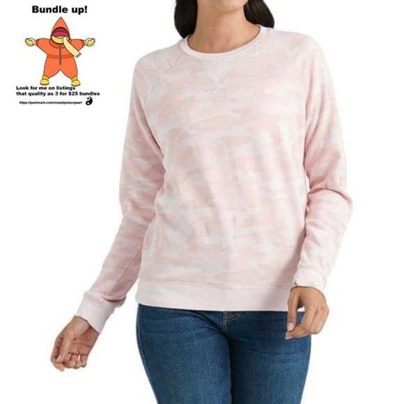 Lucky Brand Tops - LUCKY BRAND PINK CAMO SWEATSHIRT-NWT SIZE XL/TG